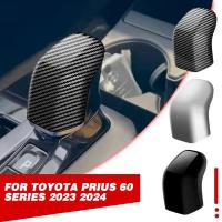 For Toyota Prius 60 Series 2023 2024 ABS Carbon Fiber Car Gear Shift Head Decorative Cover Trim Car Interior Accessories Cables