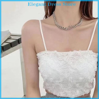 [KP Elegant]?? เสื้อสายเดี่ยวลายดอกไม้สำหรับผู้หญิงเสื้อสายเดี่ยวทรงสลิมหรูหราสำหรับฤดูร้อน