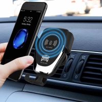 ☒✒▣ 10W QI Wireless Fast Charger Car Mount Holder Stand สำหรับ iPhone XS Max Samsung S9 สำหรับ Xiaomi MIX 2S Huawei Mate 20 Pro Mate 20 ฿