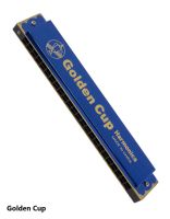 Golden Cup JH024-1 ฮาร์โมนิก้า 24 ช่อง แบบ 2 แถว คีย์ C (24 Double Holes Harmonica) + แถมฟรีกล่องพลาสติก