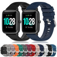 สายนาฬิกาสำหรับ Haylou LS01โซลาร์ ID205U/ID205S/ID205L/ID216 Umidigi Ufit Uwatch 3 GT Smartwatch สายรัดข้อมือแบบซิลิโคน