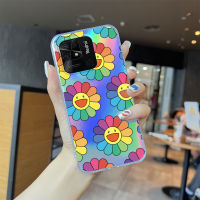 เคสโทรศัพท์มือถือเคสสำหรับ Xiaomi Redmi 7 Redmi 8 Redmi 12C 10C เคสแฟชั่นสีสันสดใส11A ในตัวเคสบัตรเลเซอร์