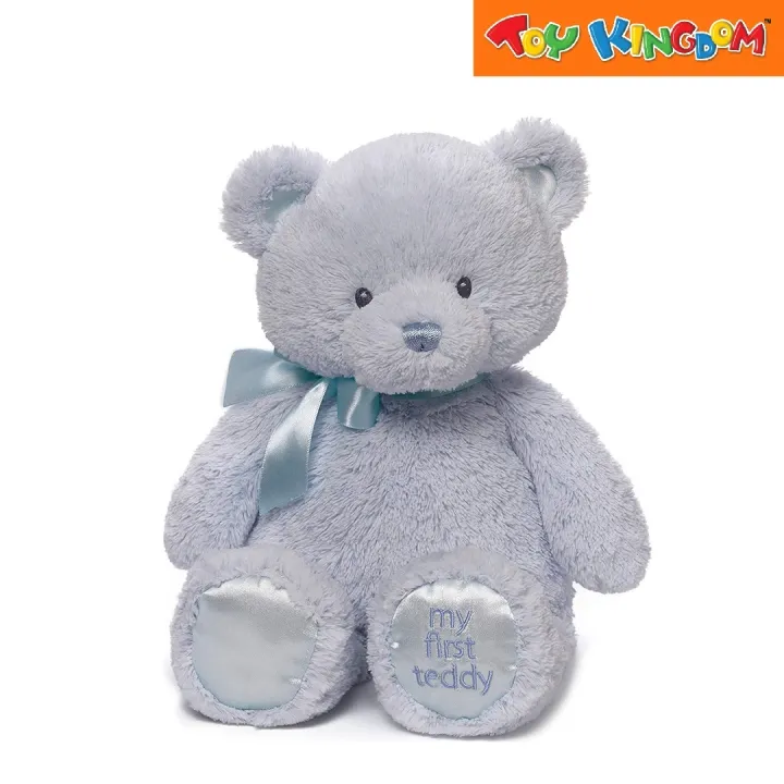 Gund My First Teddy Blue 15 Inch Stuffed Toy 