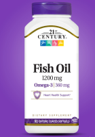 21st Century, Fish Oil, 1,200 mg, 90 Soft Capsules