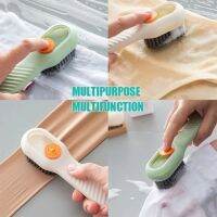 Clothes Brush Soft Bristled Quick Foaming Bathroom Cleaning Brush Tools Automatic Soap Liquid Adding Multifunction Shoe Brush