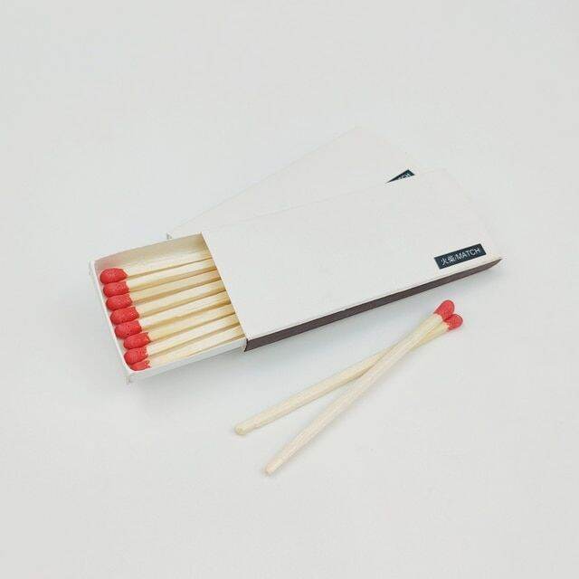 Beautiful Long Stick Matches White Stick Red Head Extended Fire Materials HighGrade White Box