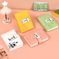 Kawaii Notebook A7 with Lock Notepad Stationery Padlock Kids School Diary Sketchbook Password Planner Organizer Small Note Book