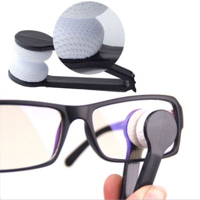 【CC】 Eyeglass Sunglasses Spectacles Cleaning Two-side Glasses Microfiber Cleaner Rub