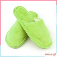 Plush Indoor Home Women Mens Anti-Slip Shoes Soft Warm Cotton Mute Slippers Autumn