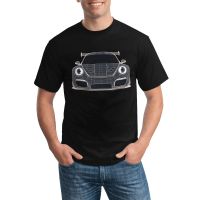 Classic Sports Car T Shirt Neon Line Art Essential T Shirts Short-Sleeve Print Tee Shirt Cotton Fashion Clothes Big Size 4Xl 5Xl