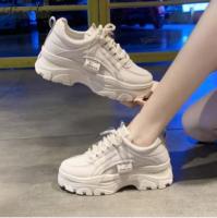 รองเท้า ผ้าใบ สี ขาว รองเท้าผ้าใบ รองเท้าแฟชั่น รองเท้าผ้าใบผู้หญิง เสริมส้น 5 ซม.รองเท้าสตรี รองเท้าผ้าใบผู้หญิง 2023 New