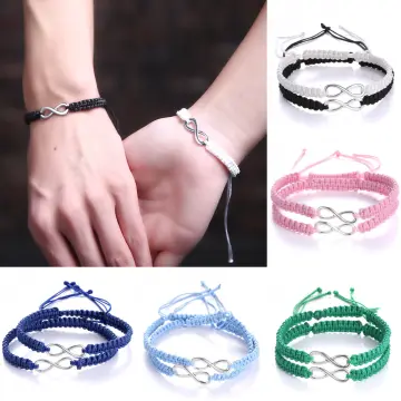 Promise Distance Matching Infinity Bracelets for Best Friends Couple  Handmade String Rope Women Men Teen Girls.