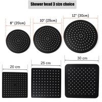 Stainless steel  Black Bathroom Ultrathin 2 mm Rain Shower Head 8/10/12 Inch Wall &amp; Ceiling Square &amp; Round Rainfall Shower head