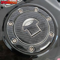 สำหรับ Honda CB400 CB1300 CBR1000RR CB190R CBR 600R VFR ฝาถังน้ำมันมอเตอร์ไซค์ Pad การใช้ผ้าคลุมถังน้ำสติกเกอร์คาร์บอนไฟเบอร์ Decals