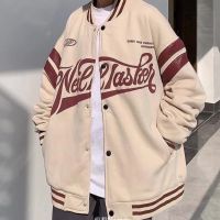 M-2XL Uni European and American tide nd retro letter printed baseball uniform flying jacket jacket jacket for men and women couples explosions jacket