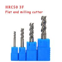 1PC HRC50 3Flute End Mill อลูมิเนียม Milling Cutter Alloy Endmills Tool 1mm 1.5mm 2mm 2.5mm 3mm 4mm 5mm 6mm 8mm 10mm 12mm