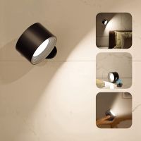 LED Wall Sconce, Wall Mounted Lamp with Rechargeable Battery 3 Color Temperature Level 360° Rotate Magnetic Ball