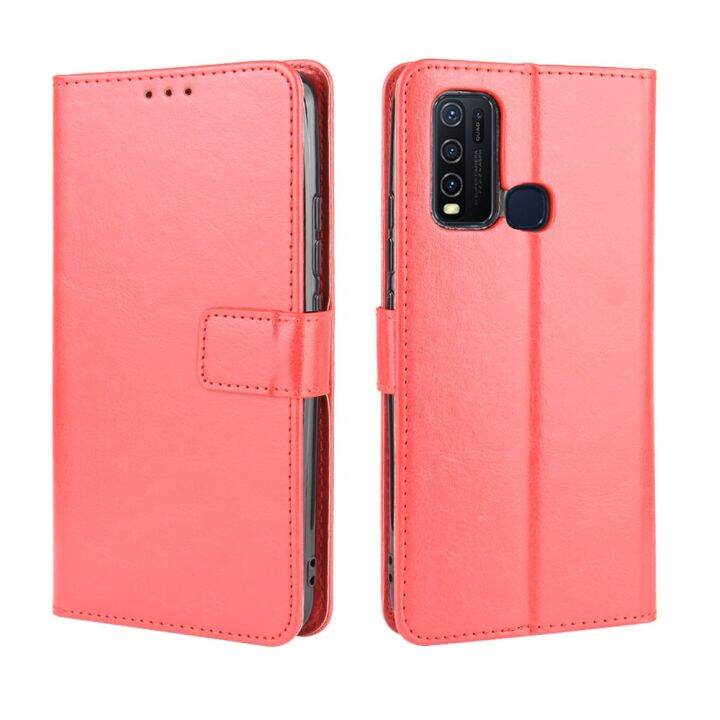 เคสโทรศัพท์ฝาพับหนัง-pu-vivo-y30-เคสฝาหลัง-y30-y-30-vivoy30