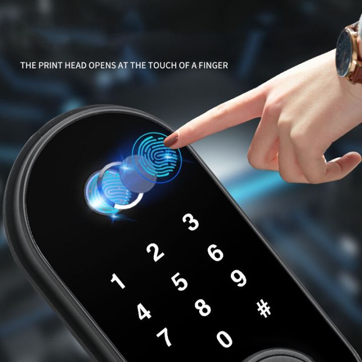 tuya-ล็อคแอปรีโมทคอนโทรลไร้สายแบบ-deadbolt-ประตูล็อคอัจฉริยะอิเล็กทรอนิกส์-wifi-ล็อคกันขโมยอพาร์ทเมนต์