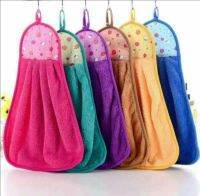 ผ้าเช็ดมือขนเป็ดไมโครไฟเบอร์ สีพื้น มี 6 สี