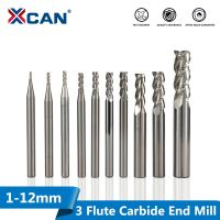 Xcan 1ชิ้น3ฟลุตทังสเตนเหล็กเจาะเราเตอร์ Cnc ตัดบิตสำหรับตัดอลูมิเนียม Cnc เครื่องแกะสลักดอกกัด