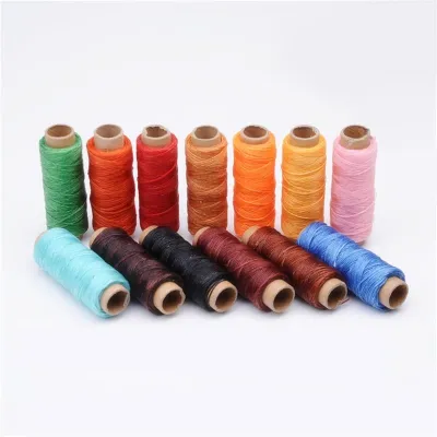 Leather Waxed Thread Cord 150D 50M Wax String Cord Sewing Craft Tool DIY Hand Leather Products Waxed Thread Flat Sewing Line