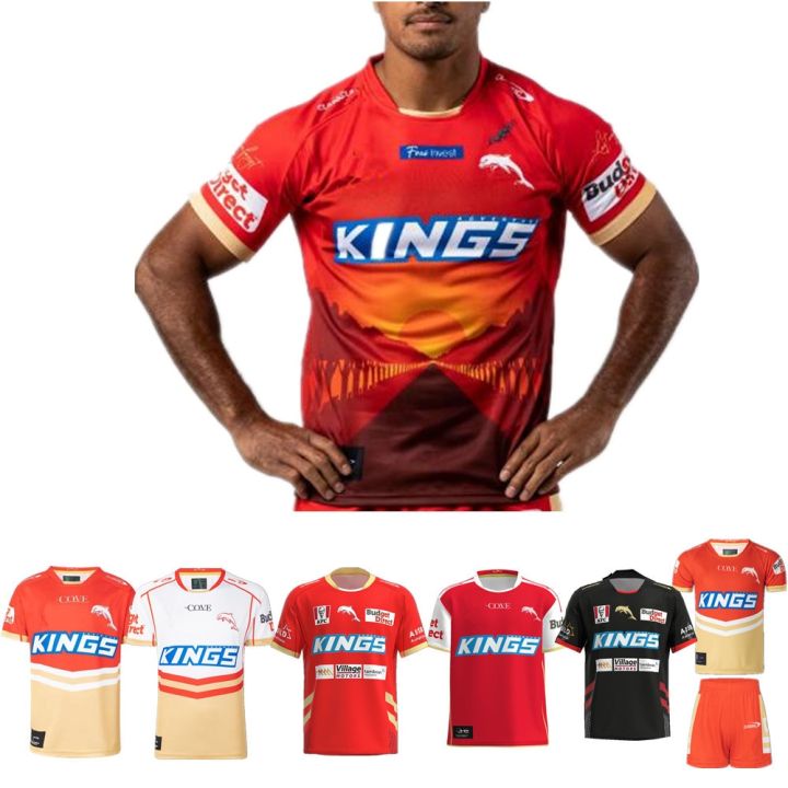kids-away-hot-2023-children-heritage-jersey-dolphins-indigenous-youth-clothes-rugby-vest-training-home-rugby-shirt-anzac-dolphins