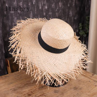 Summer Sun Hat With A Wide Brim Women Ribbon Beach holiday Ladies Raffia Straw Hat Fringe Fashion Women Beach Hats Gorra Hombre