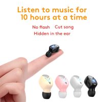 Aimitek Mini Invisible Bluetooth 5.0 Headphone TWS Wireless Sports Earphone Handsfree Single Headset Microphone For Smartphone