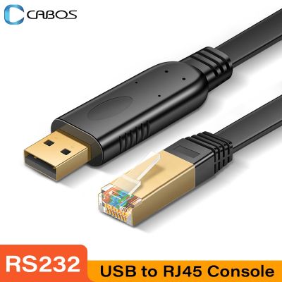 Chaunceybi USB to RJ45 Console Cable RS232 Serial 45 8P8C for Computer Laptop Router Converter