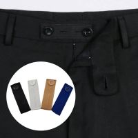 MXGOODS Elastic Waist Band Extender Trousers Extension Buckle Button Extenders Pregnancy Flexible Buckles Pants Jeans Uni WaistbandMulticolor