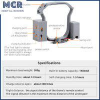 ระบบปล่อยลมของโดรน MCR ระบบโดรนสำหรับโดรนขนส่งอุปกรณ์จัดส่งขอแต่งงานสามารถใช้ได้กับโดรน DJI Mavic Air 3