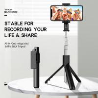 3 in 1 Wireless Bluetooth Selfie Stick with Remote Control  Expandable Monopod Foldable mini Tripod for Smart phone GT Camera Remote Controls