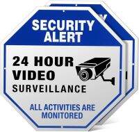 }qiVideo Surveillance Signs Outdoor 10" x 10" Aluminum signage