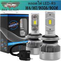 BKK XENON หลอดไฟหน้าสำหรับรถยนต์ รุ่นLED-R3 CANBUS 12V-24V มีขั้ว H4 H7 9005-HB3 9006-HB4 ให้เลือก จำนวน1คู่