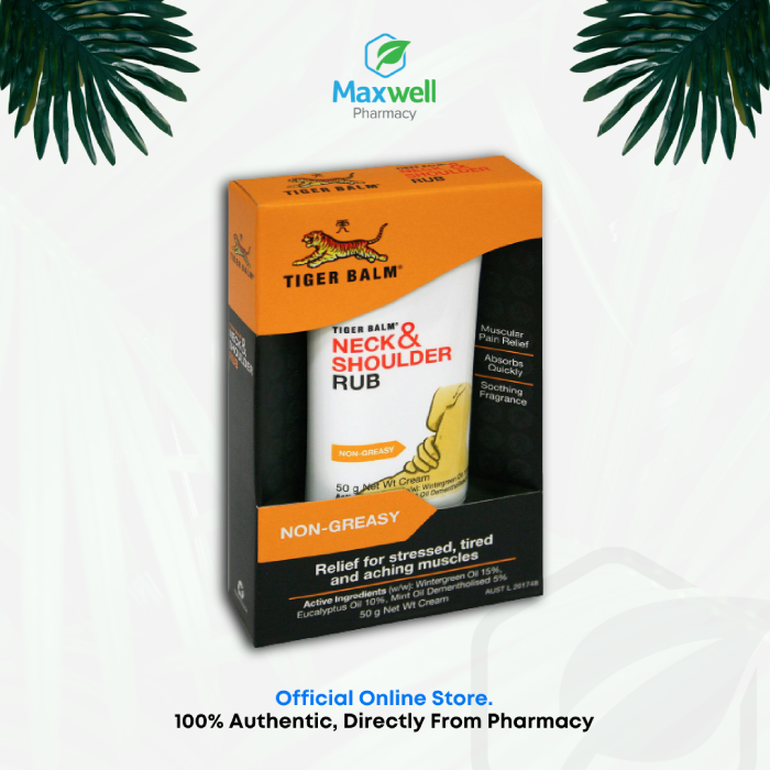 Tiger Balm Neck & Shoulder Rub 50g | Lazada