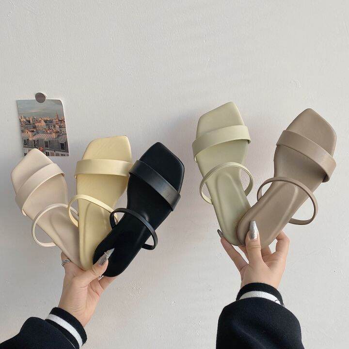 ขายดีที่สุด-ioztt2023-slippers-2023-new-fashion-women-39-s-shoes-mouth-flat