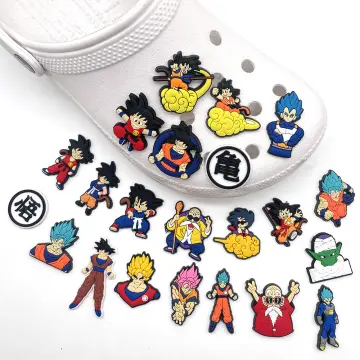 1pcs Japanese Anime One Piece Croc Charms PVC Cartoon Shoe Charms