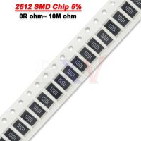 50PCS/LOT 2512 SMD Chip 5% 1W 0R ~ 10M 1W 0 1 10 100 150 220 330 Ohm 1K 2.2K 10K 100K 220K 0R 1R 10R 100R 150R 220R 330R 470R 1M WATTY Electronics