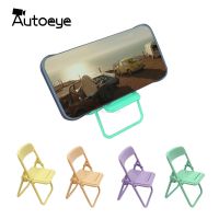 ♕❀ Phone Holder Stand Chair Cute Color Adjustable iPhone Samsung Foldable Mobile Desk Mount Lazy Bracket Green Purple Yellow Orange