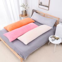 Super Soft Plush Body Pillow Cover Nordic Plain Long Pillow Case Large Size Zipper Cushion Pillowcase for Bed Sofa Home Decor