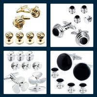 【hot】 HAWSON and Studs Set for Tuxedo Shirts Business Wedding 2 4/6 Jewellry Promotion