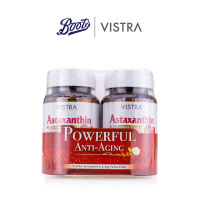 Vistra Astaxanthin 6Mg 30Sx2 วิสทร้า แอสตาแซนธิน 6 มก.1000 มิลลิกรัม ผลิตภัณฑ์เสริมอาหาร สารสกัดจากสาหร่ายสีแดง มีประสิทธิภาพสูงข่วยในการต้านอนุมูล