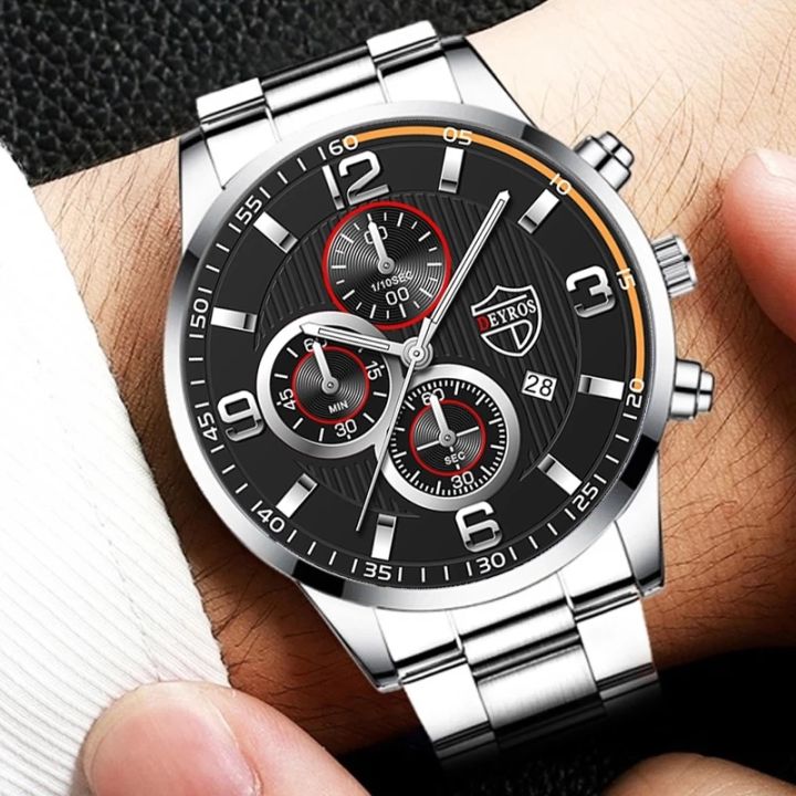 a-decent035-แฟชั่นบุรุษนาฬิกาผู้ชายธุรกิจสแตนเลสนาฬิกาข้อมือ-casualwatchclock
