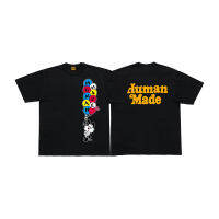 2022ss Summer New Arrival Oversized Tees Slub cotton white black print Tops Human Made High Quality Men Women T-Shirt