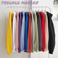 TroubleMaker เสื้อฮู้ด เสื้อแขนยาวอบอุ่น หลวมและสบาย ทันสมัย นุ่มนวล สไตล์ ทันสมัย WWY2392Z6E 38Z230923