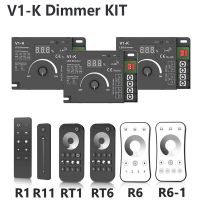 DC12V-24V PWM V1-K LED Dimmer Switch Controller 480W 2.4Ghz RF Wireless Remote Control for COB 5050 Single Color LED Strip Light