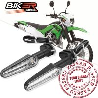 สำหรับคาวาซากิ KLX 230 230S 2022ด้านข้างด้านหน้ารถจักรยานยนต์สัญญาณไฟเลี้ยว LED โคมไฟไฟส่งสัญญาณจักรยานสกปรกอุปกรณ์เสริม KLX230 KLX230S