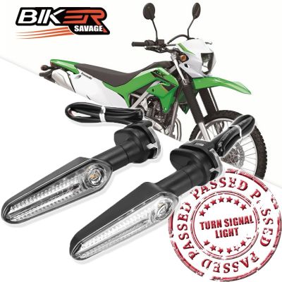 สำหรับคาวาซากิ KLX 230 230S 2022ด้านข้างด้านหน้ารถจักรยานยนต์สัญญาณไฟเลี้ยว LED โคมไฟไฟส่งสัญญาณจักรยานสกปรกเครื่องประดับ KLX230 KLX230S