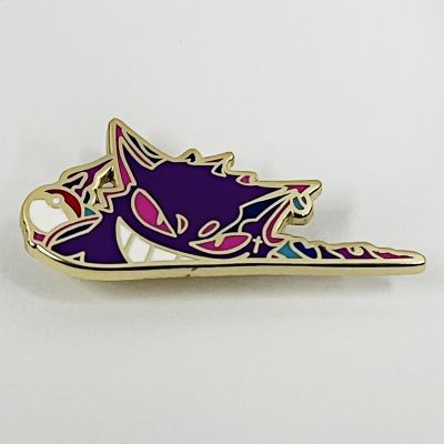 【DT】hot！ Anime pin purple ghost badge brooches Hat Jewelry Gifts for